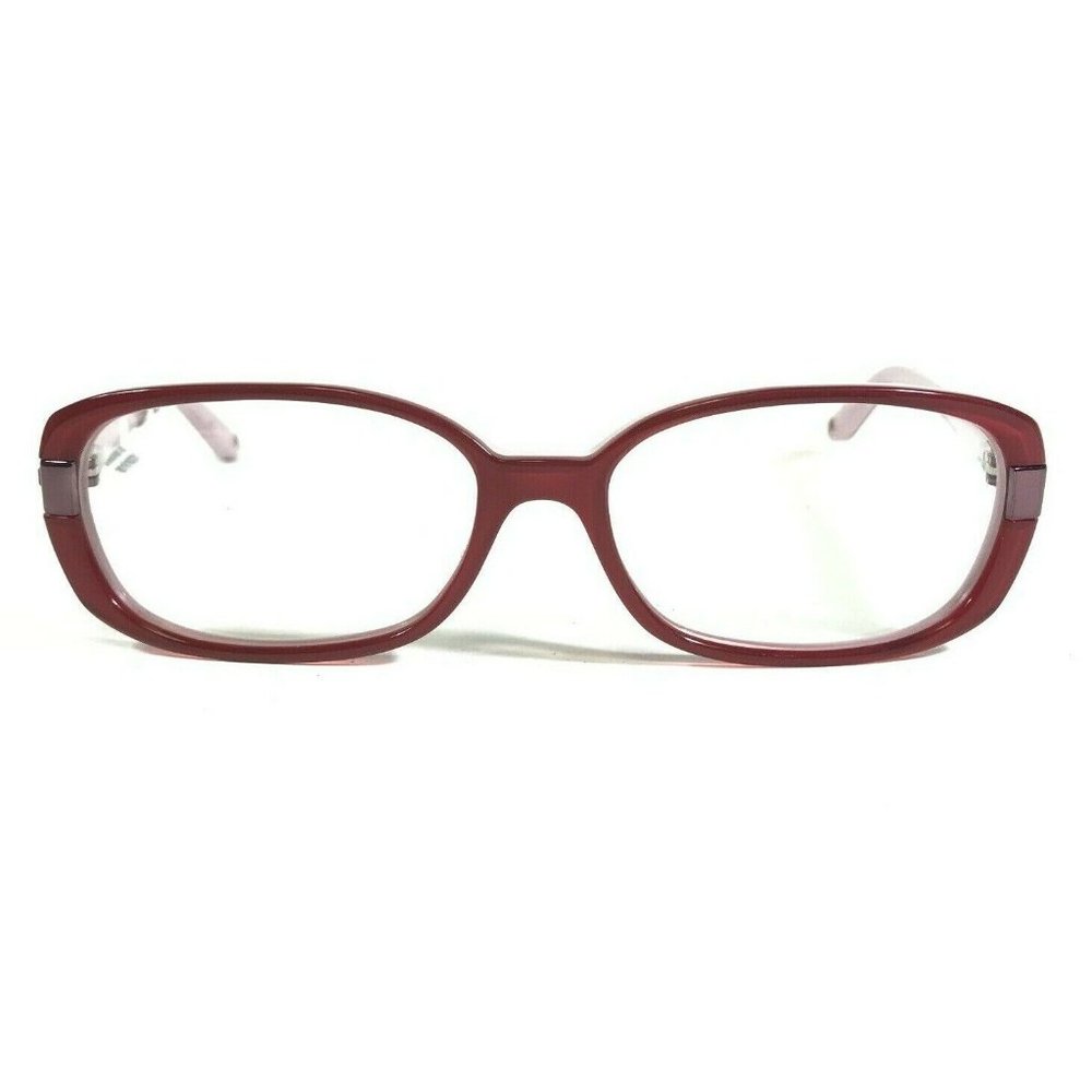 Max Mara MM1131 OB1 Eyeglasses Frames Red Pink Square Full Rim 52-15-130